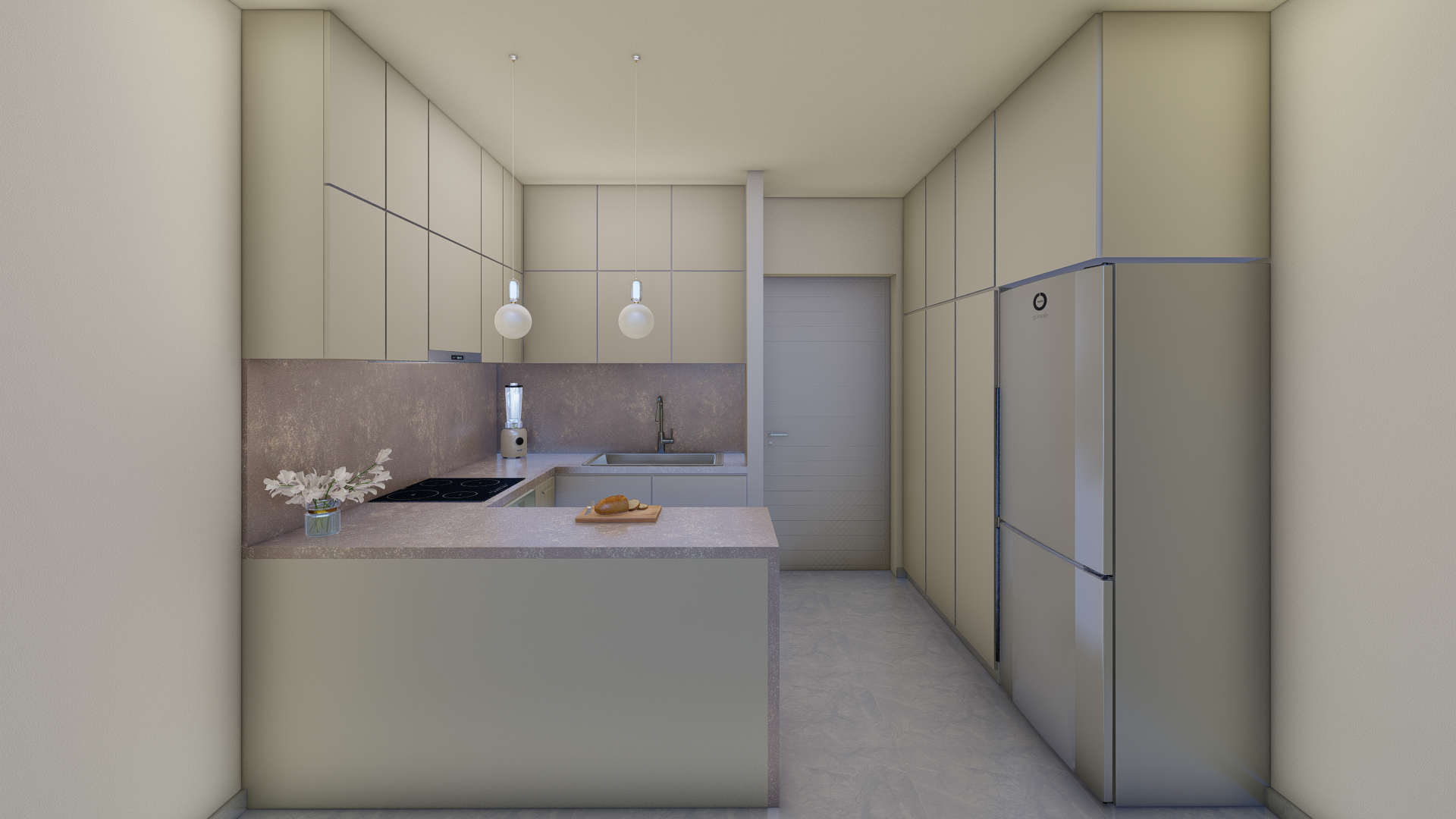 Kitchen 101 - Choice 1 - Interior visualisation